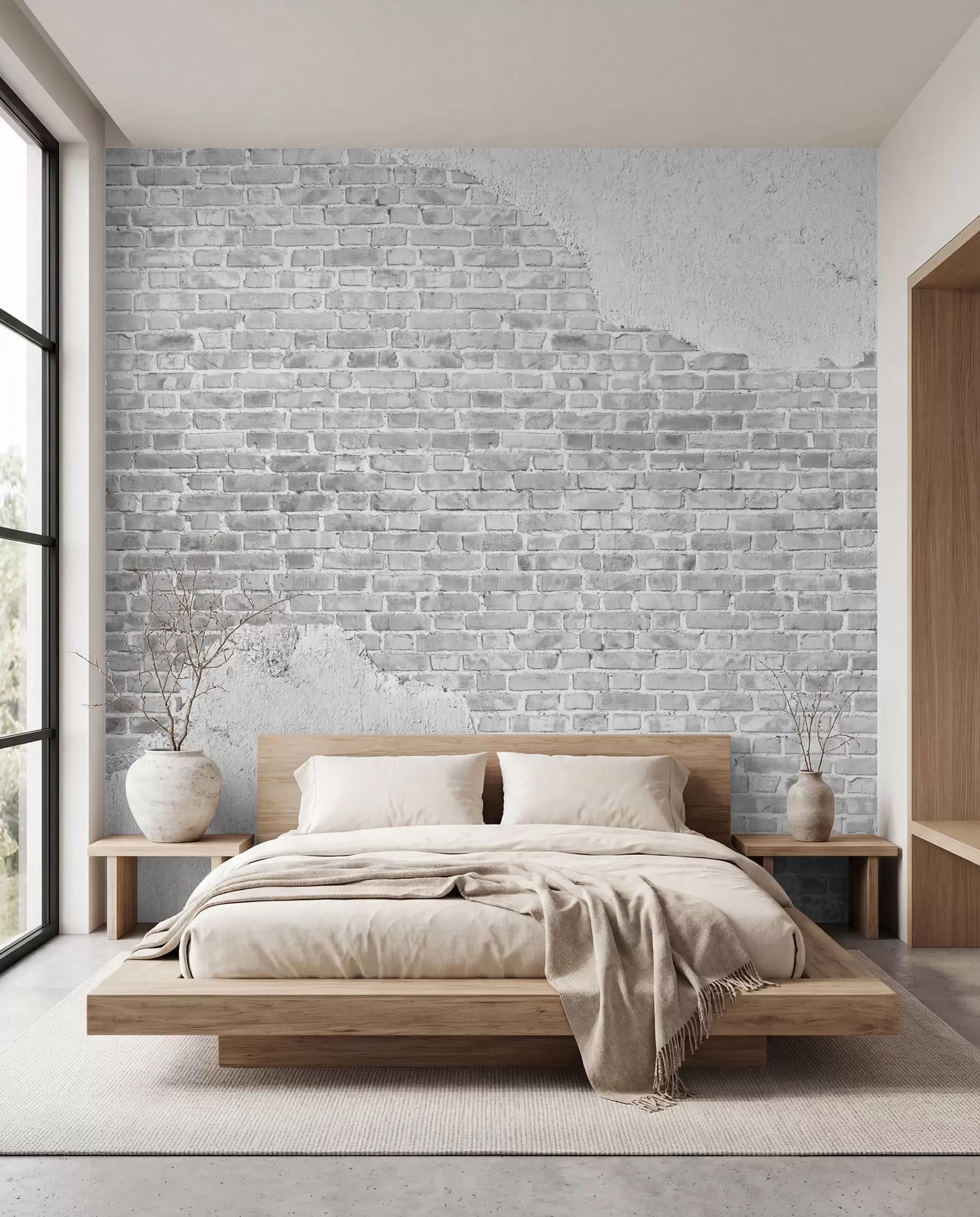 wall murals Узорак, цигла и фонт u53029