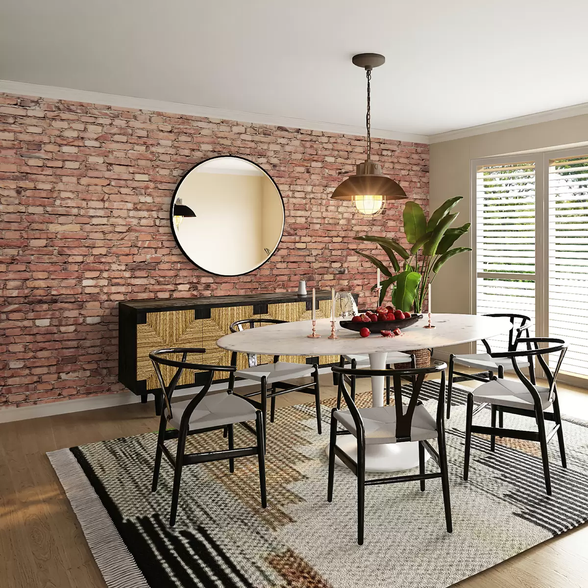 wall murals Смеђа, дрво и правоугаоник u53032