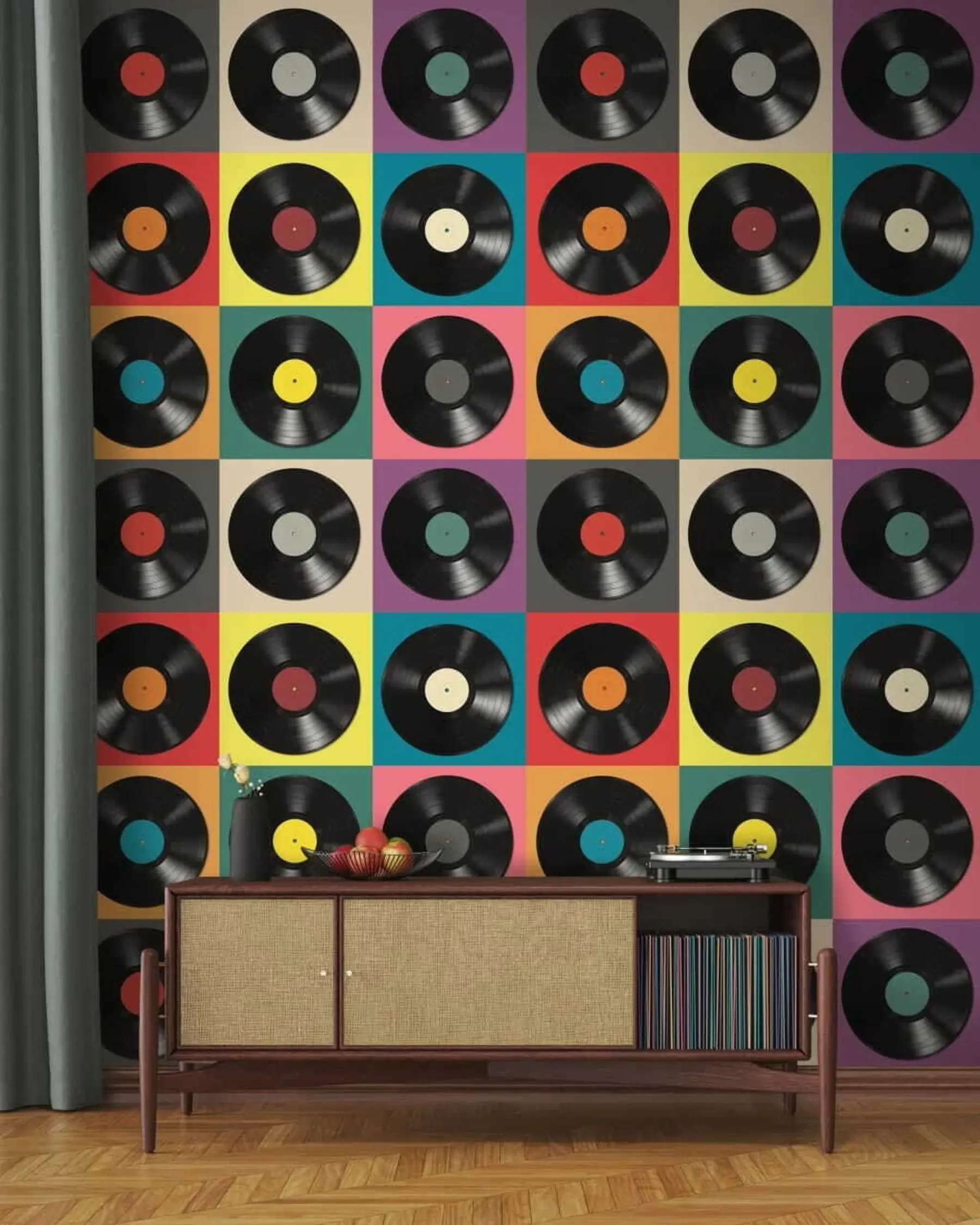Fototapeta „Vinilne ploče, retro stil“, u51622