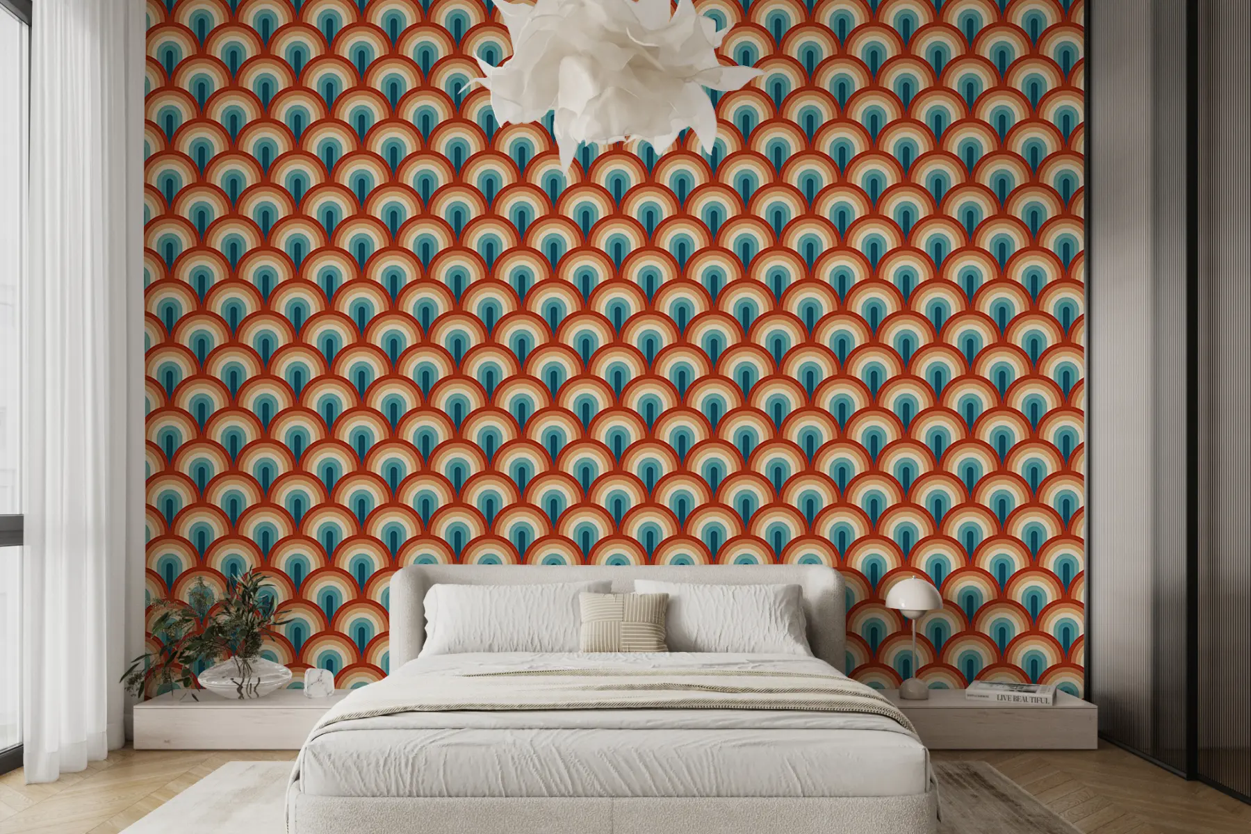 wall murals РЕТРО ЉЕТО РАИНБОВ АРЦХ u51624