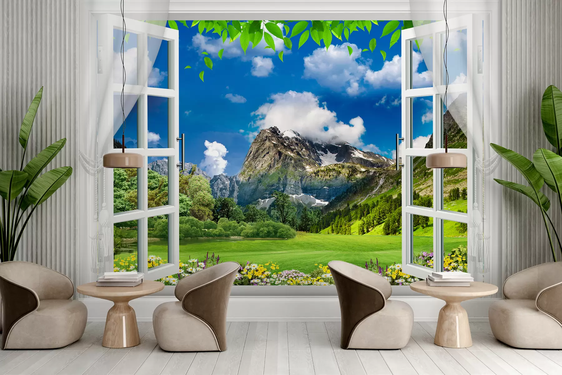 wall murals Планине и облаци u59843