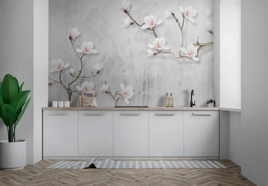 wall murals Блооминг магнолиа u04201