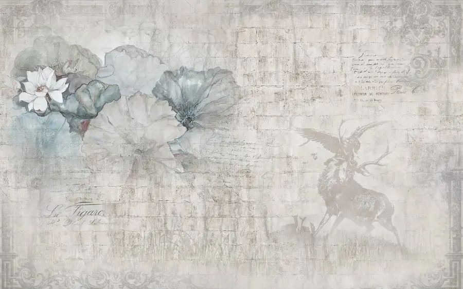 wall murals Цвет, уметност и латица u04724