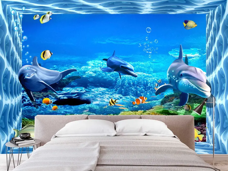 wall murals Делфини у подводном свету u05154