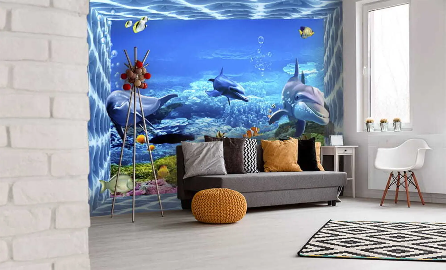 wall murals Делфини у подводном свету u05154