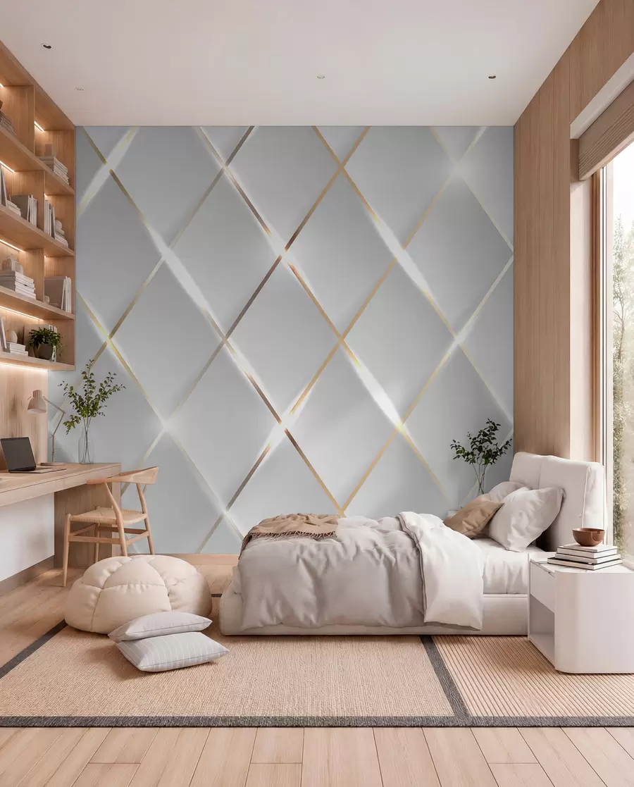 wall murals Мрежа на белој позадини u06014