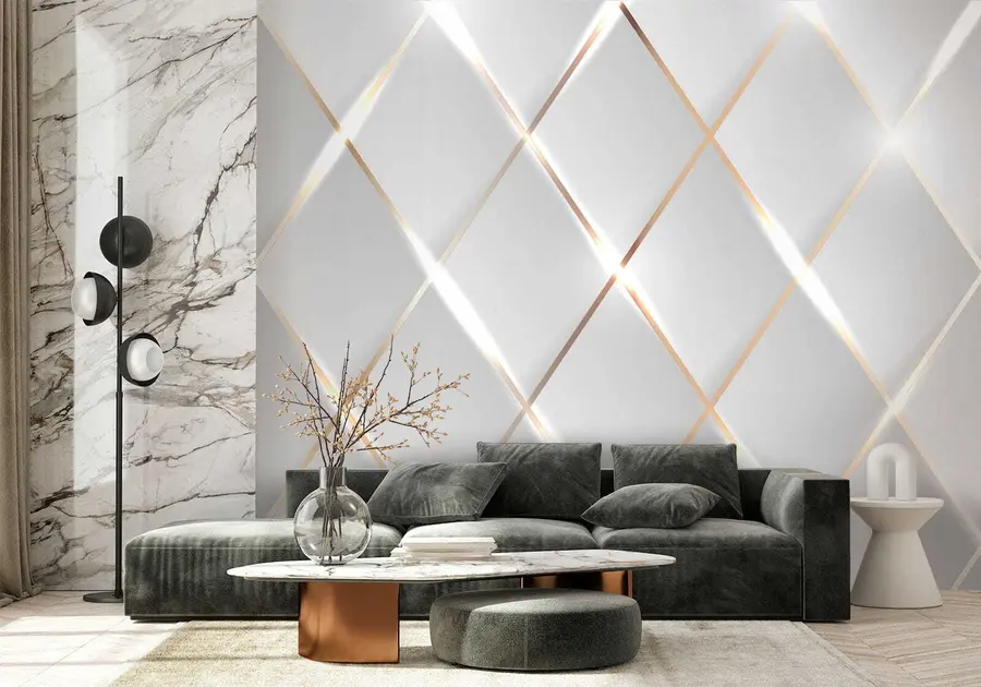 wall murals Мрежа на белој позадини u06014