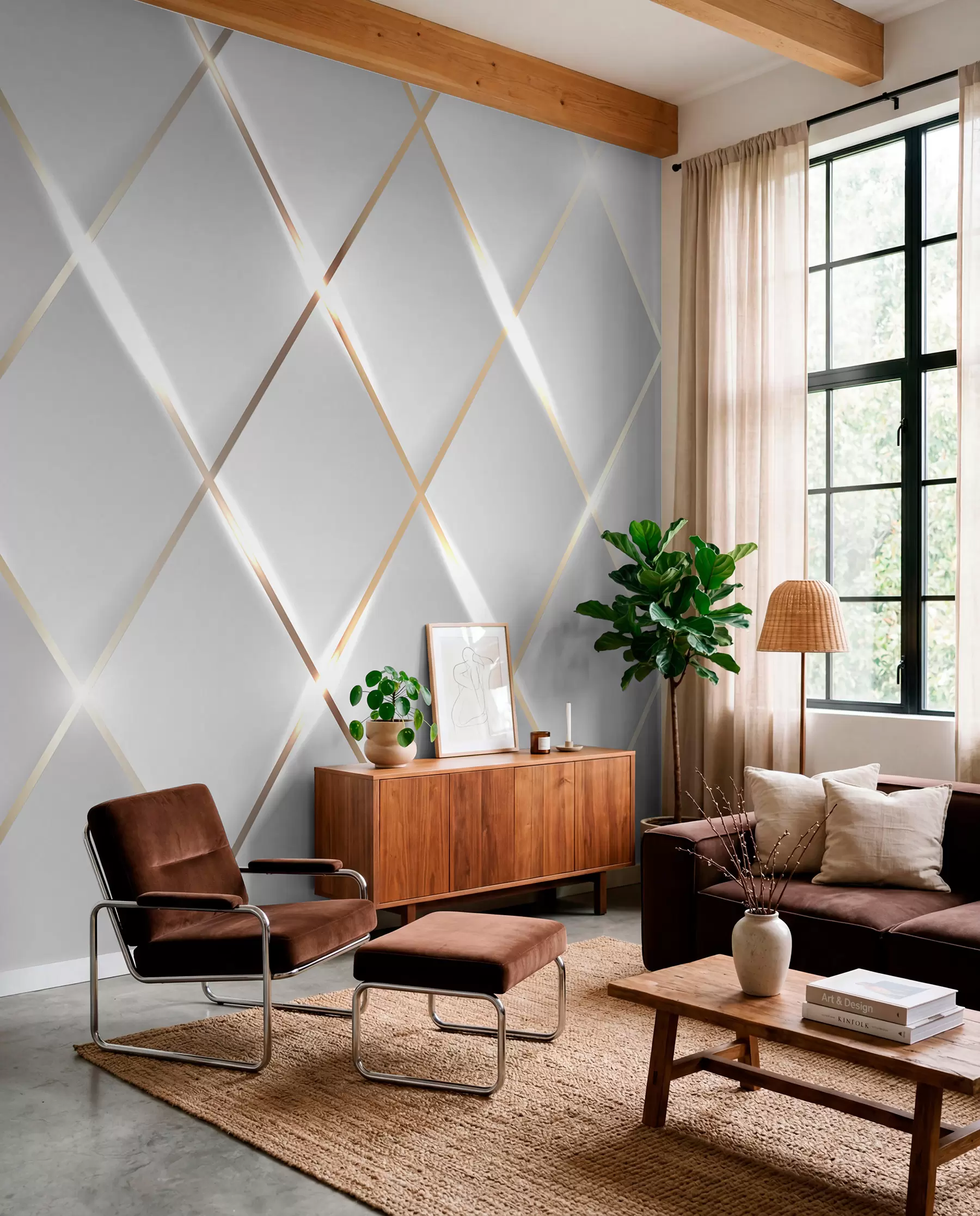 wall murals Мрежа на белој позадини u06014