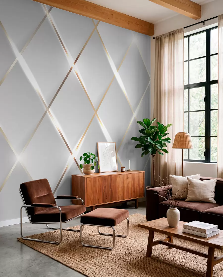 wall murals Мрежа на белој позадини u06014
