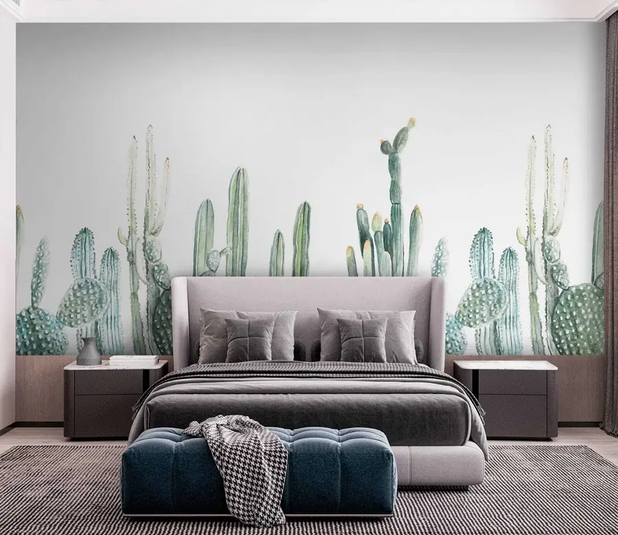 wall murals Акварел кактуси u07240