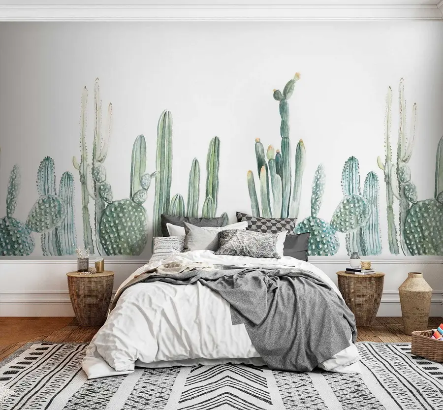 wall murals Акварел кактуси u07240