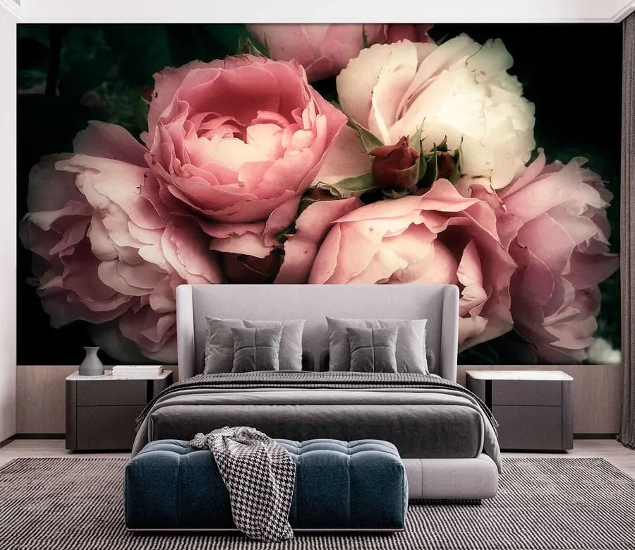 wall murals Деликатна ружичаста пеониес u08062