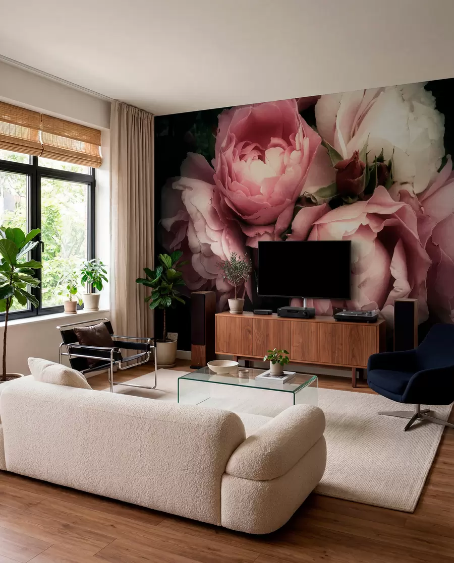wall murals Деликатна ружичаста пеониес u08062