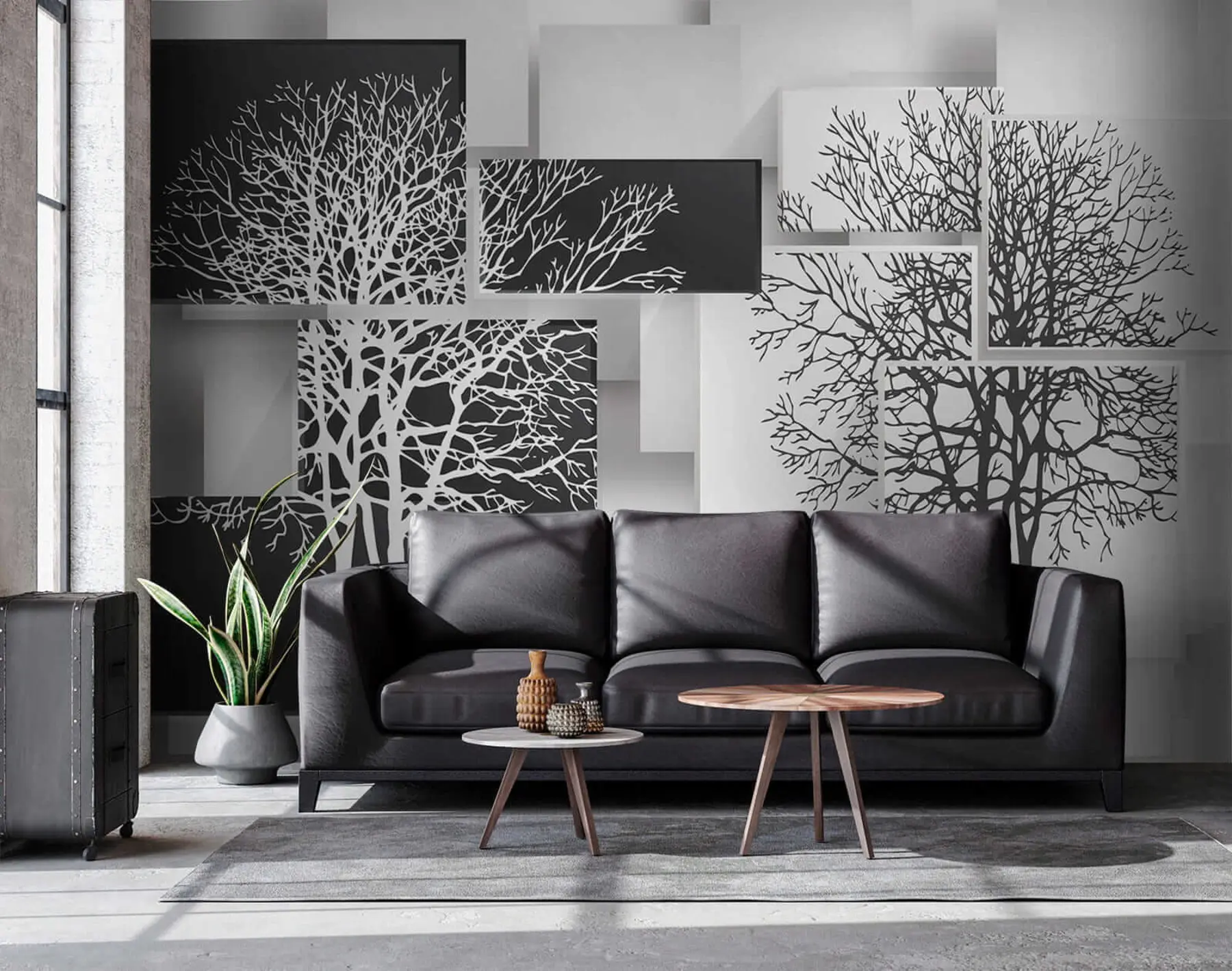 wall murals Јин Јан дрво u09369