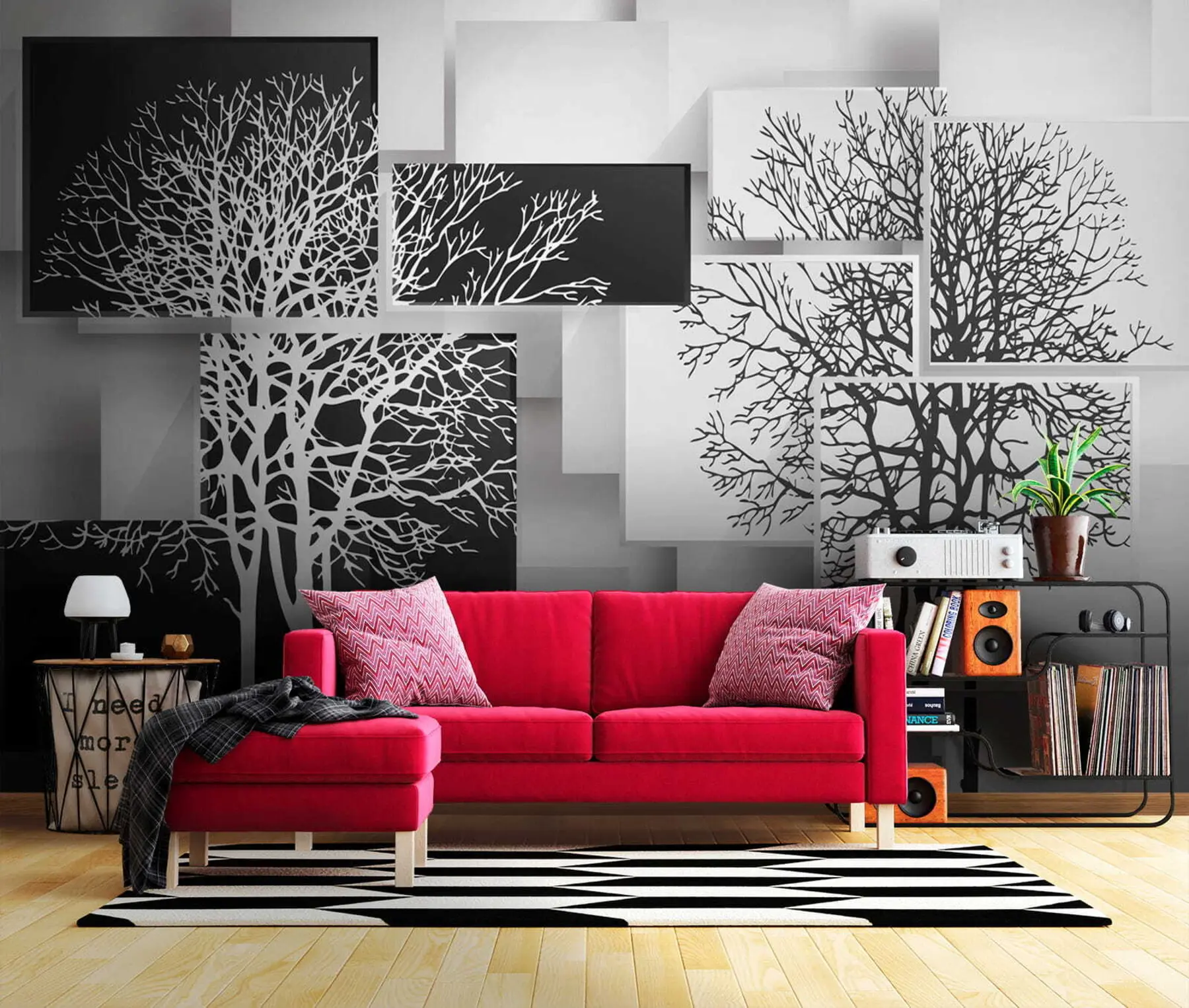wall murals Јин Јан дрво u09369