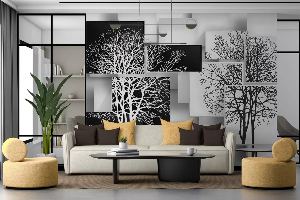 wall murals Јин Јан дрво u09369