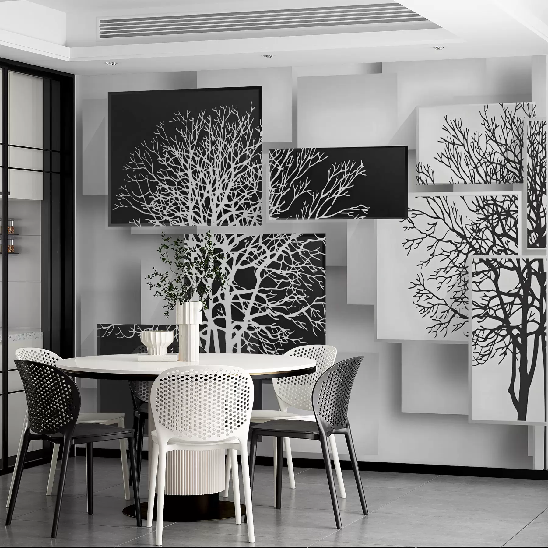 wall murals Јин Јан дрво u09369