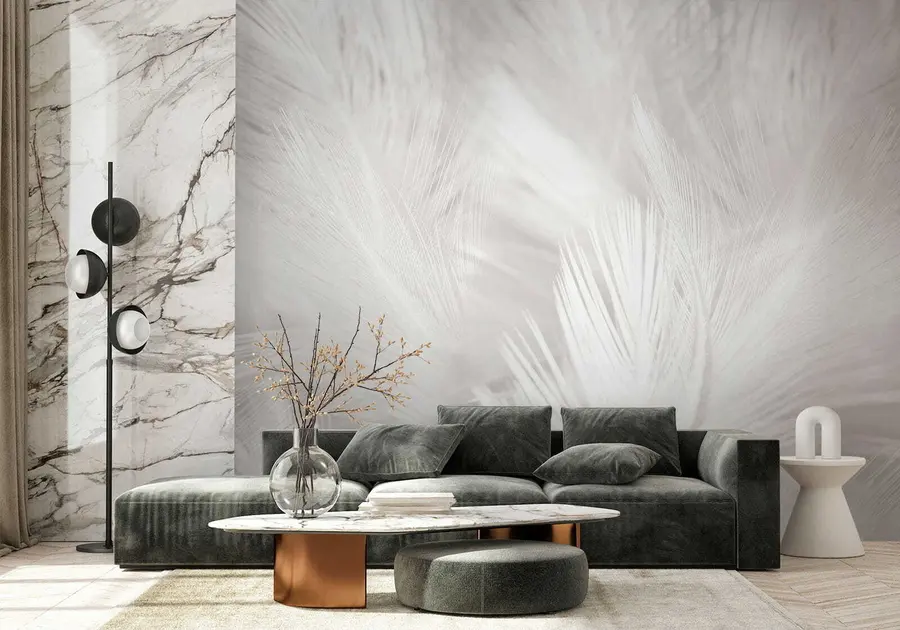 wall murals Биљка, око и перо u15622
