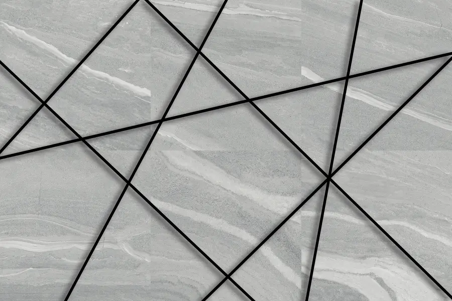 wall murals Грело мермер и црне линије u16341