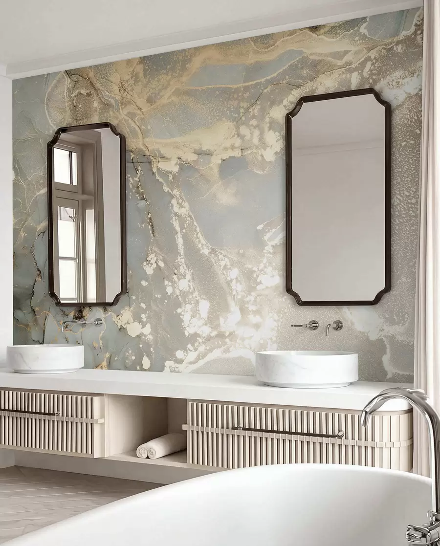 wall murals Сиви и жути мермер u17492