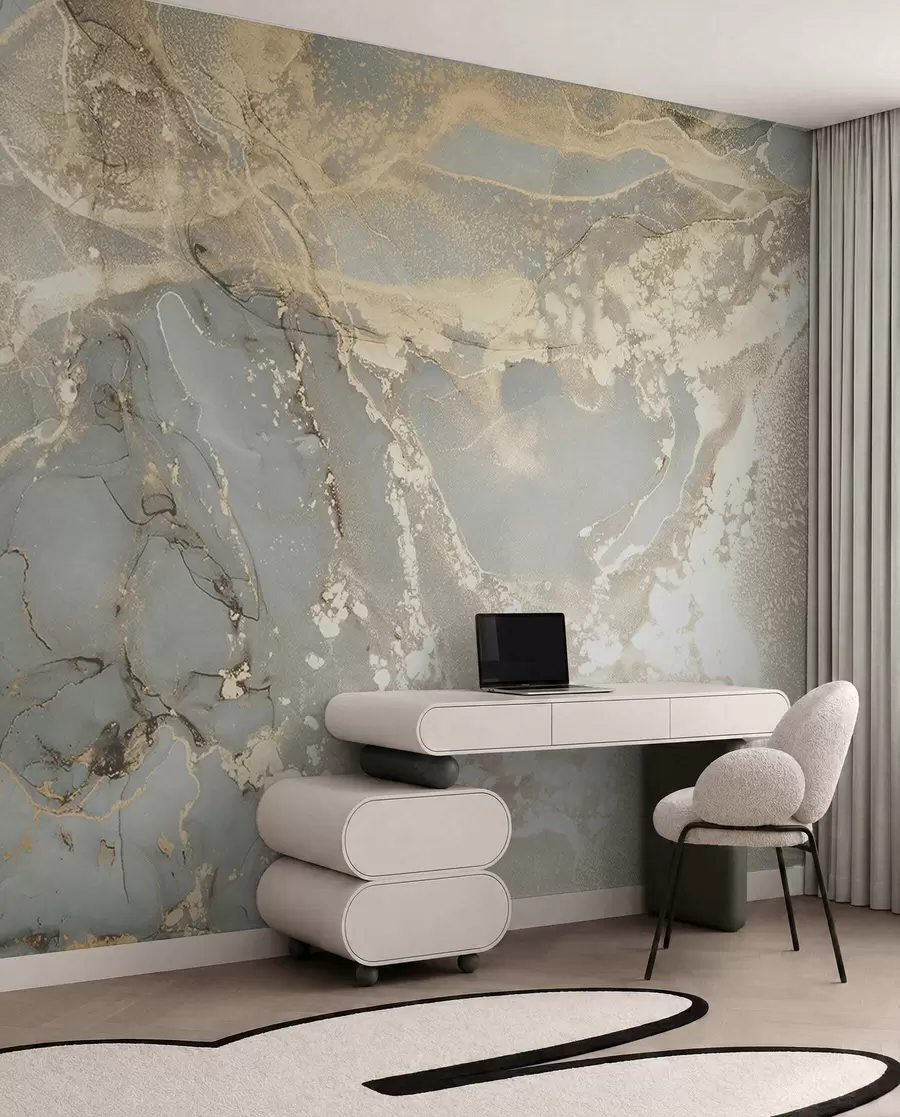wall murals Сиви и жути мермер u17492