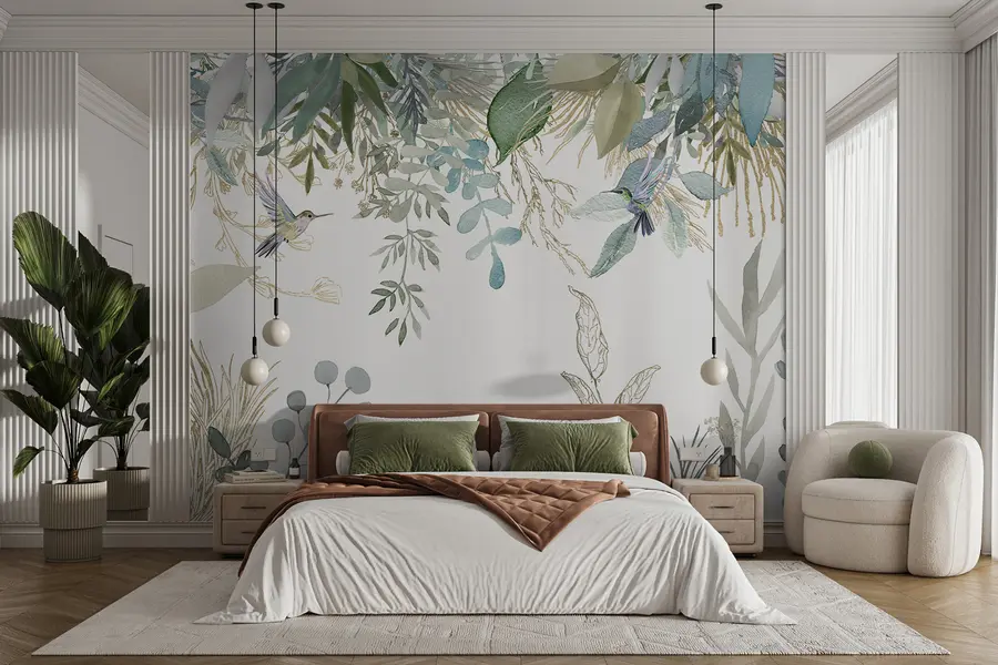 wall murals Ботаника, лист и зелена u17579