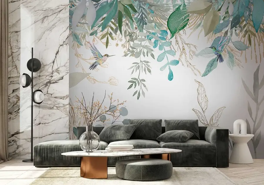 wall murals Ботаника, лист и зелена u17579