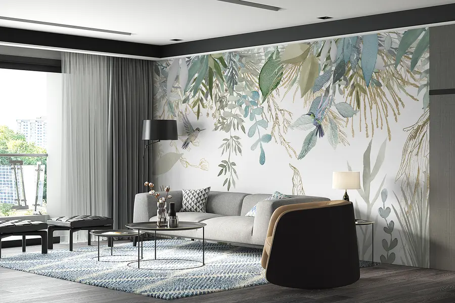 wall murals Ботаника, лист и зелена u17579