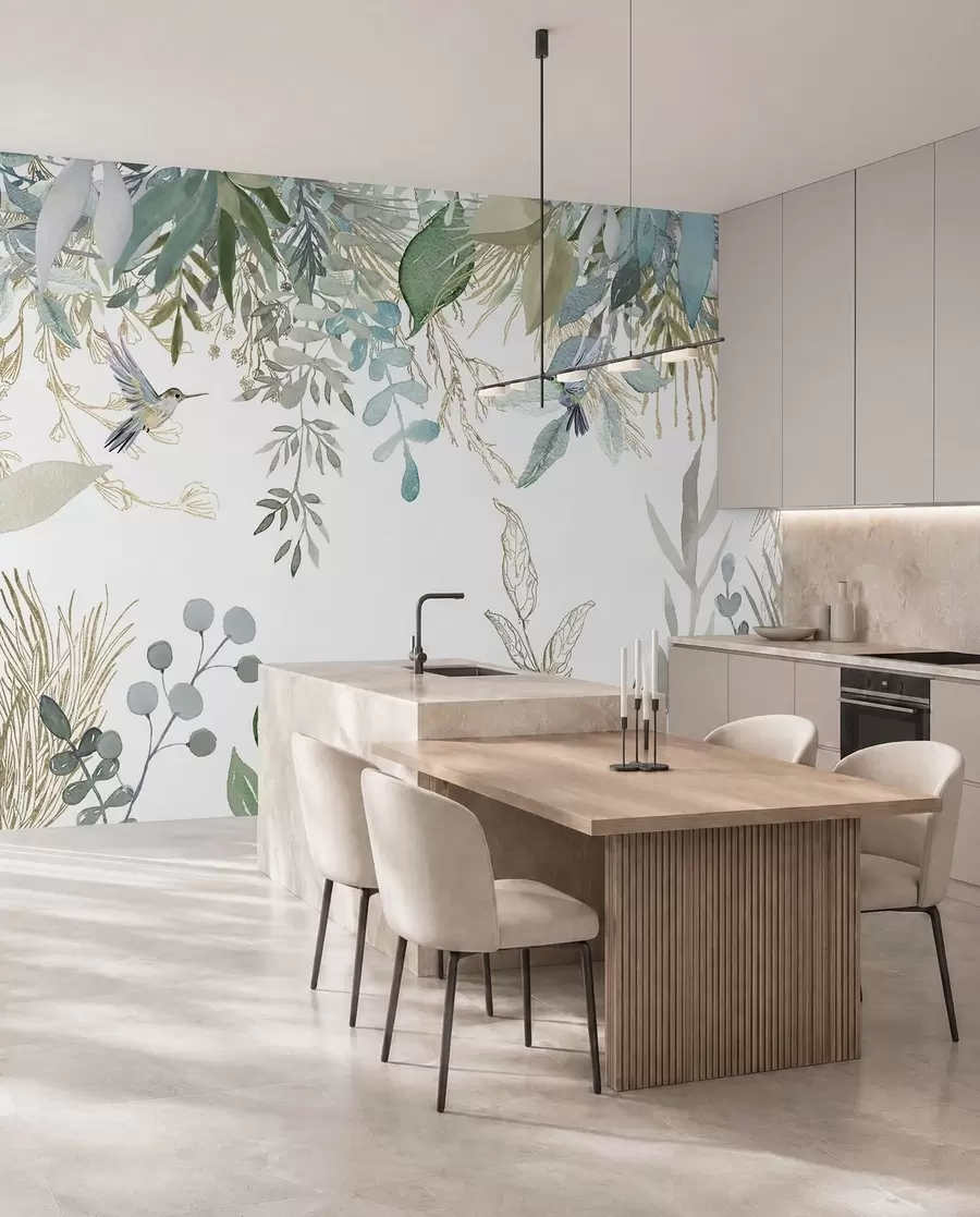 wall murals Ботаника, лист и зелена u17579