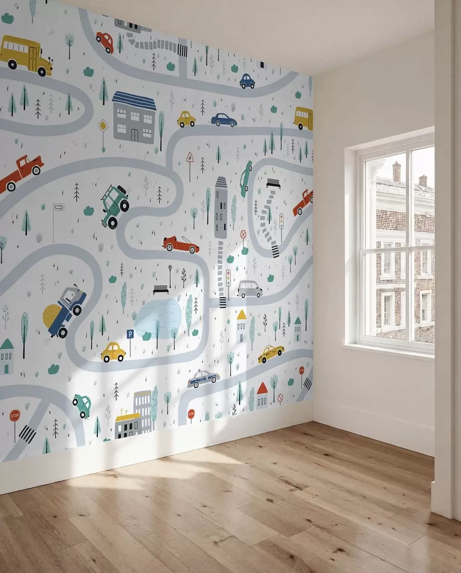 wall murals Лавиринт аутомобила u19938
