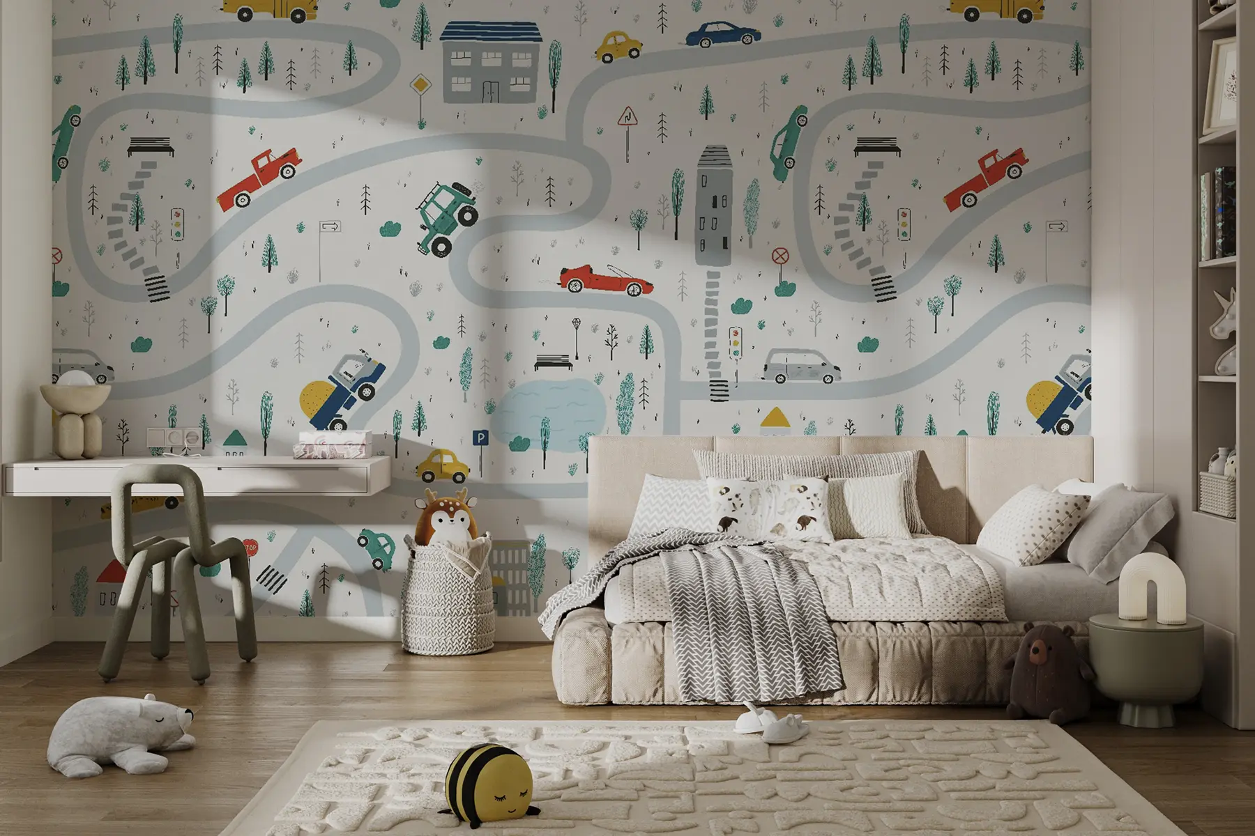 wall murals Лавиринт аутомобила u19938