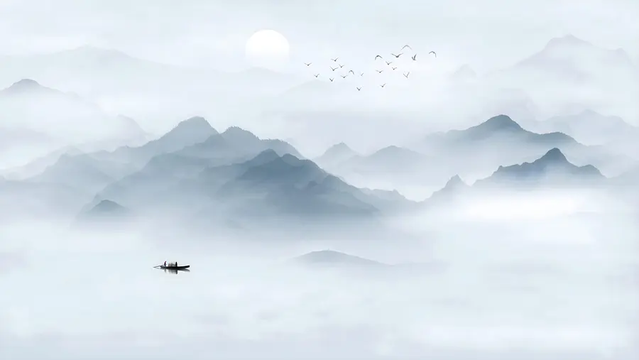 wall murals Планине у магли u23971