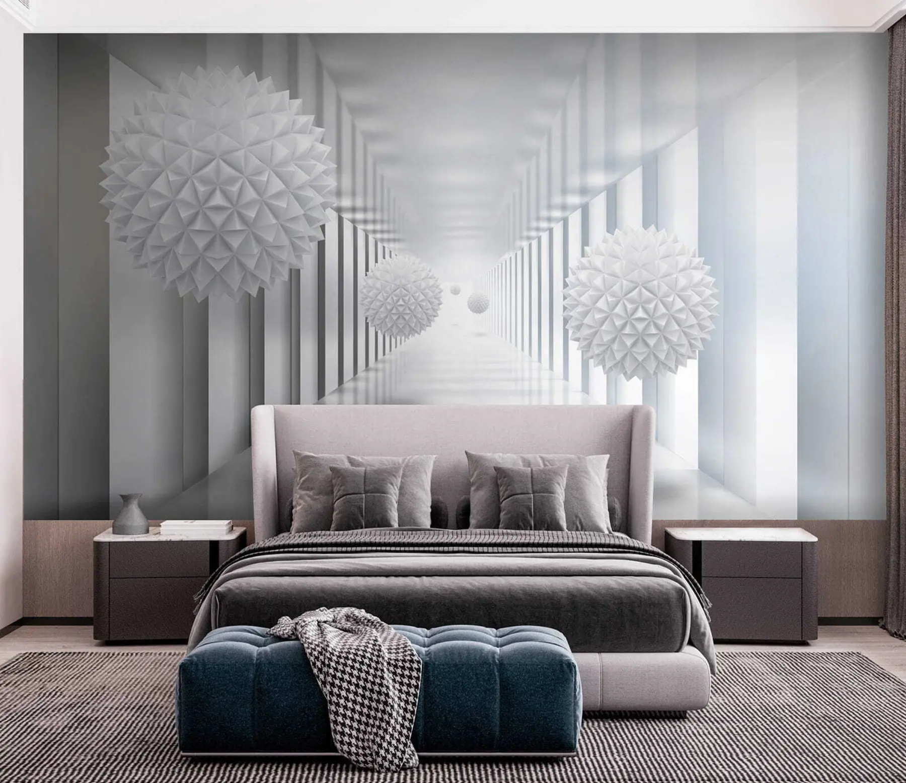 wall murals Куглице у тунелу u24571