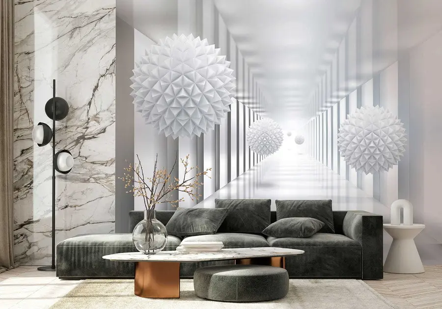 wall murals Куглице у тунелу u24571