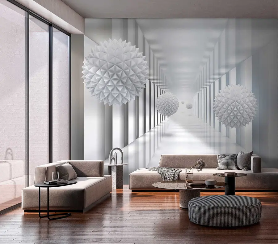 wall murals Куглице у тунелу u24571