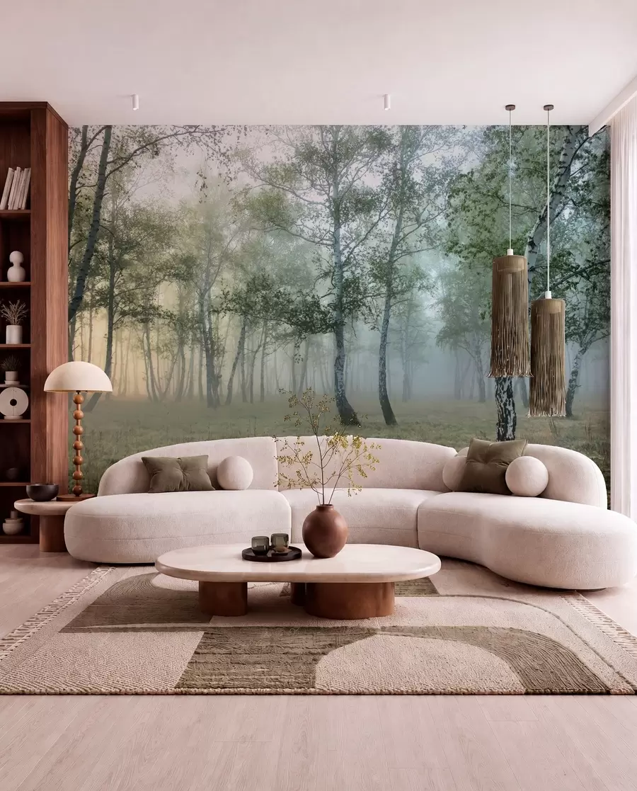 wall murals Фог Бирцх Форест u25820