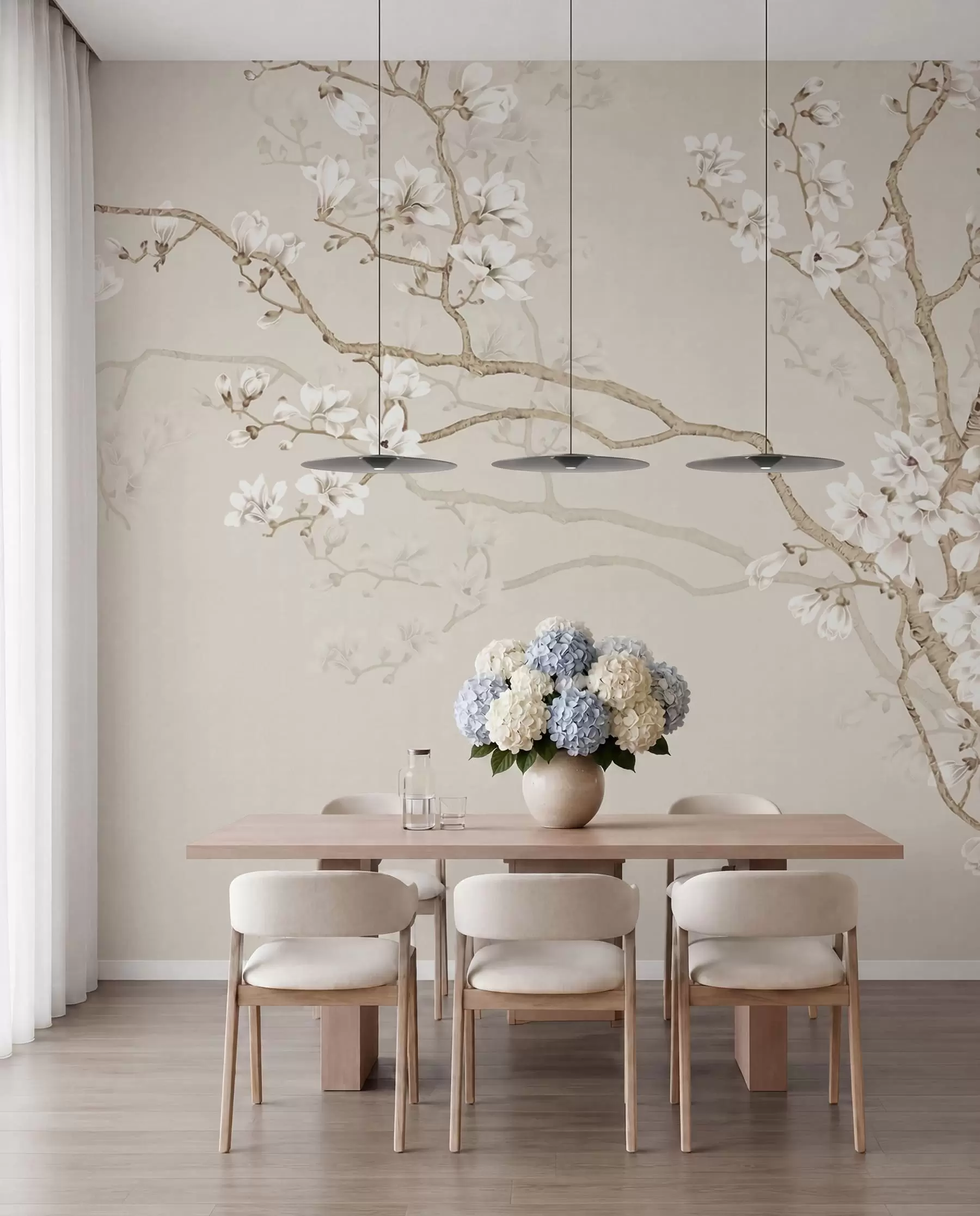wall murals Дрво и птице цветања u25842