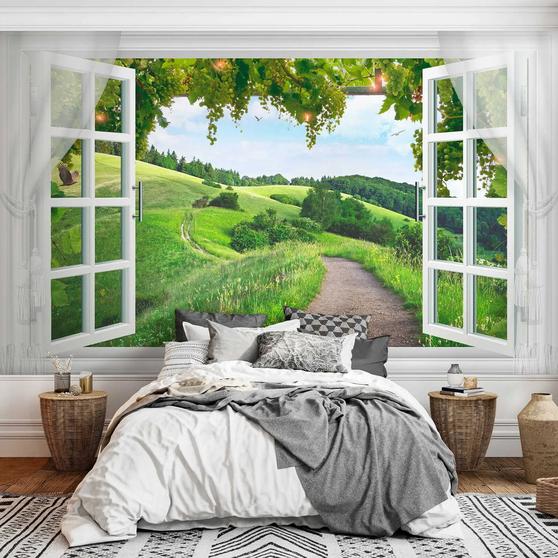 wall murals Поглед са прозора у чишћење u28196
