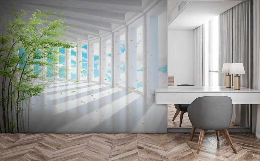 wall murals Тунел са погледом на облаку u29922
