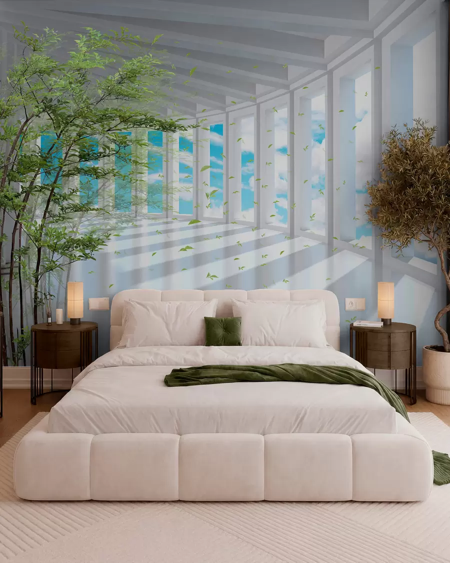 wall murals Тунел са погледом на облаку u29922