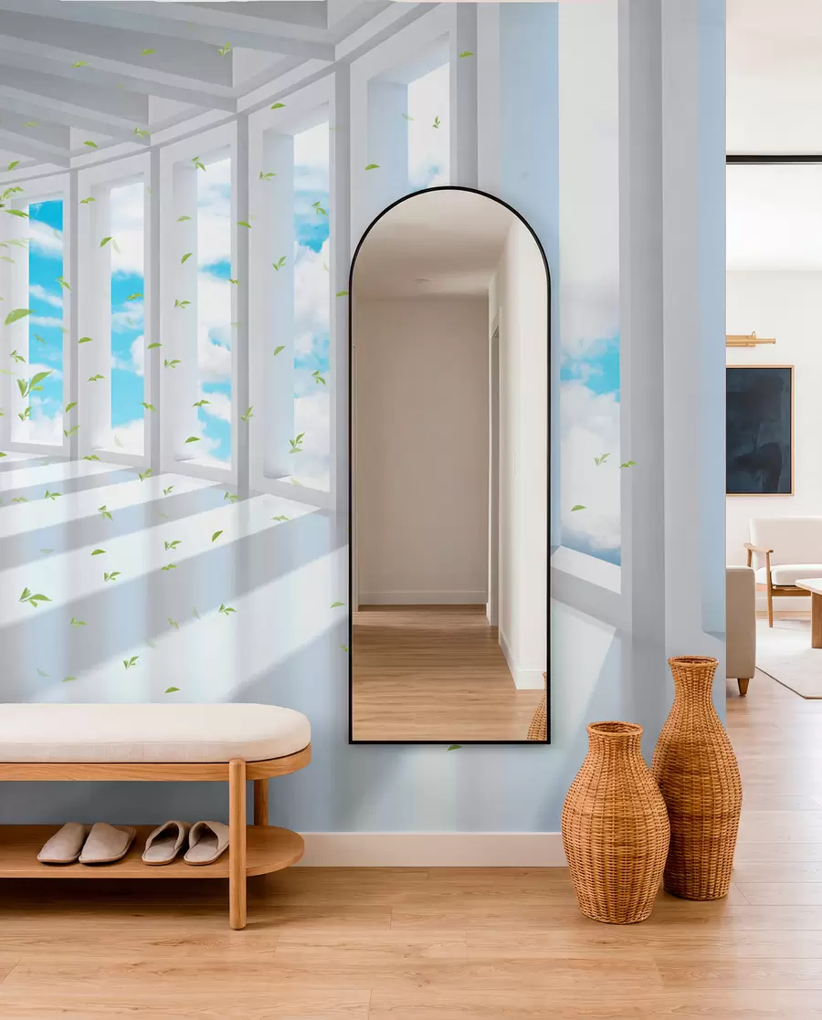 wall murals Тунел са погледом на облаку u29922