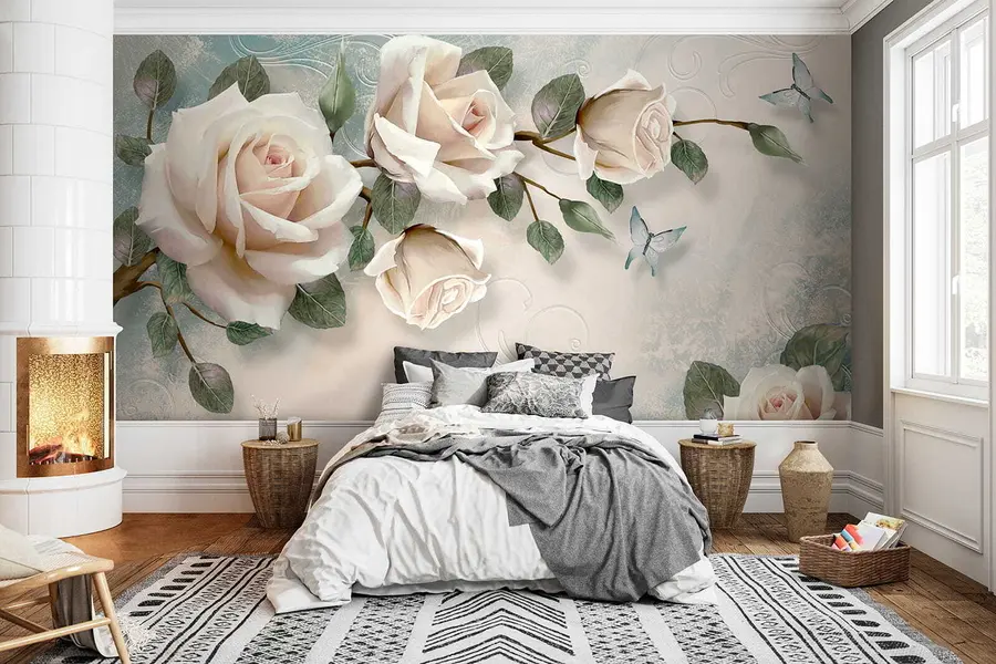 wall murals Крем руже u31353