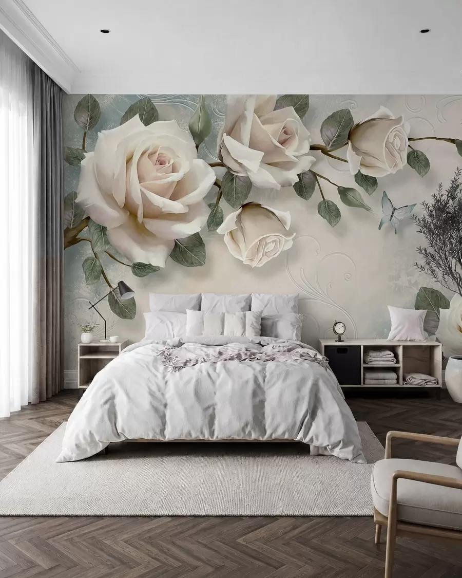 wall murals Крем руже u31353