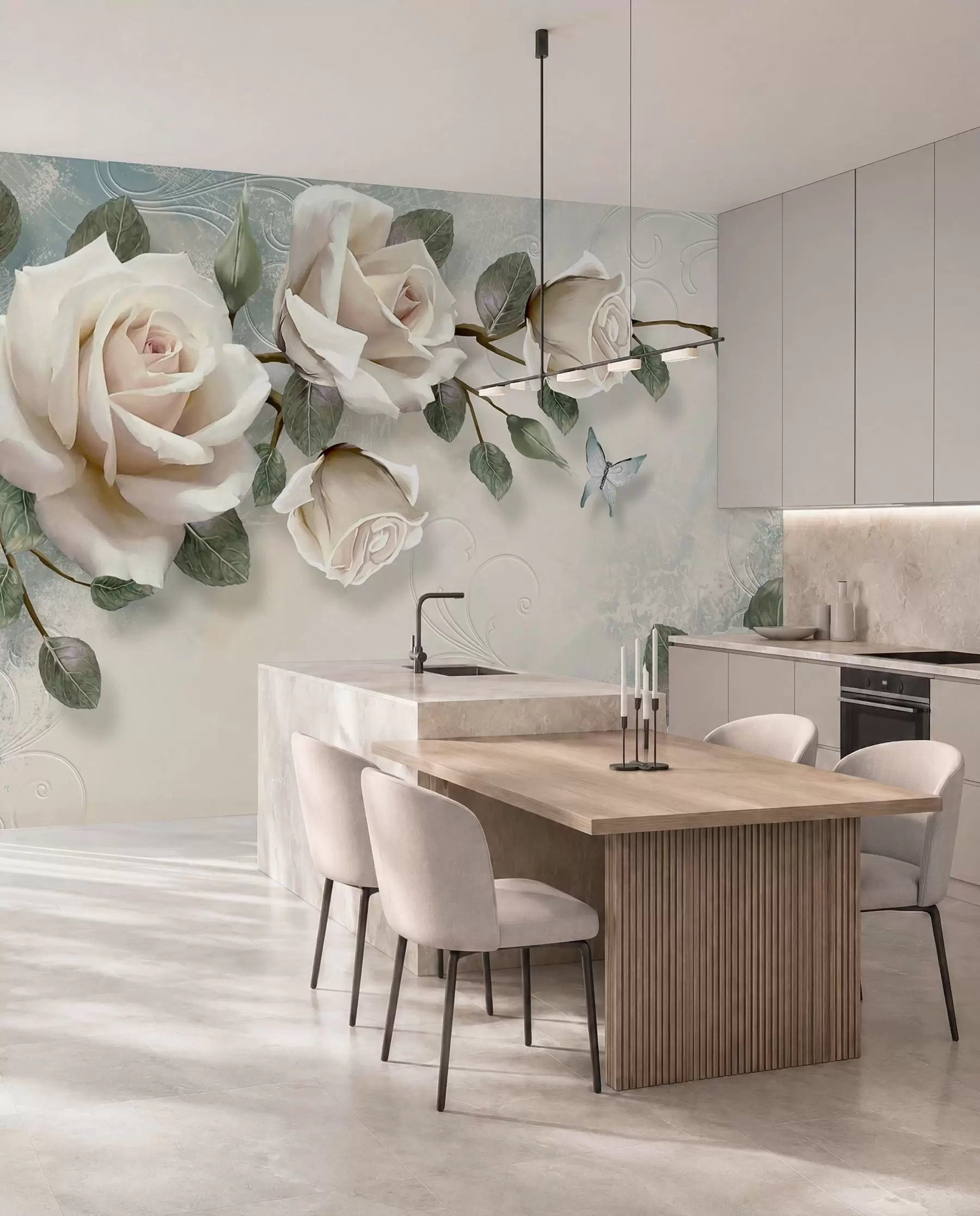 wall murals Крем руже u31353