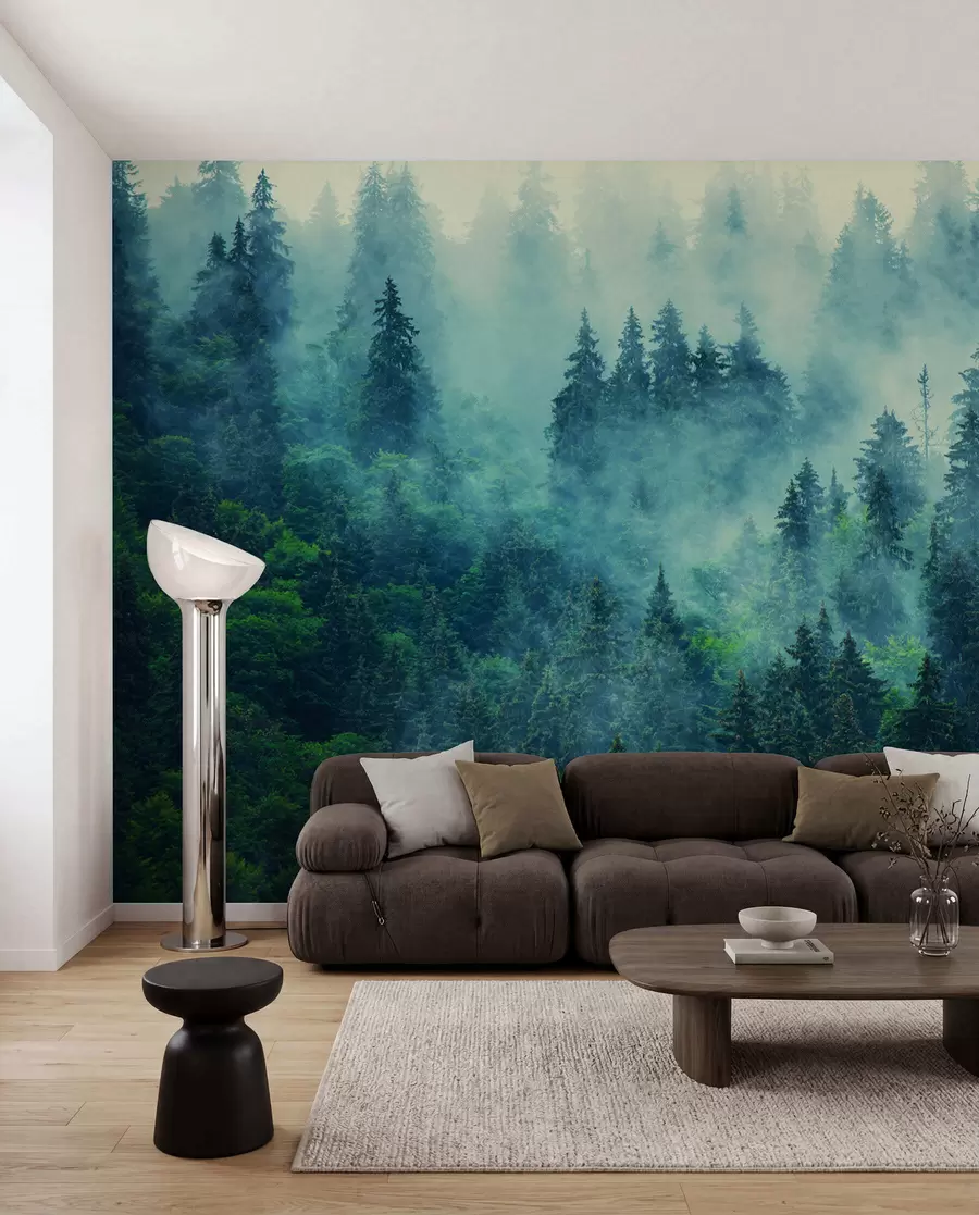 wall murals Магла шума ујутро u33150