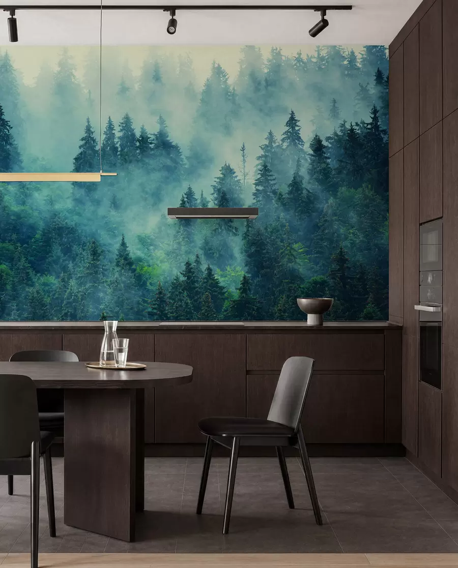 wall murals Магла шума ујутро u33150