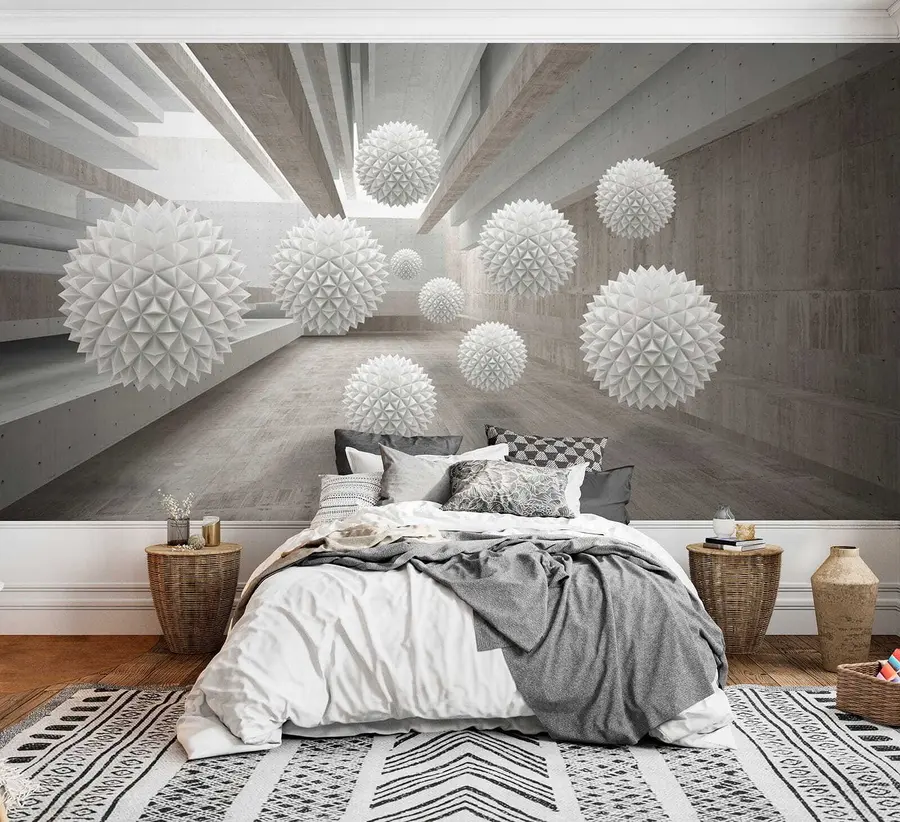 wall murals Сфере лебде у ваздуху u34969