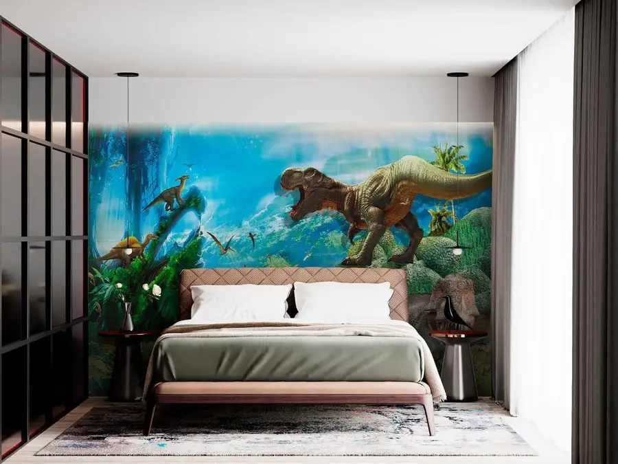 wall murals Диносауруси у џунгли u35232
