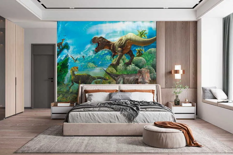 wall murals Диносауруси у џунгли u35232