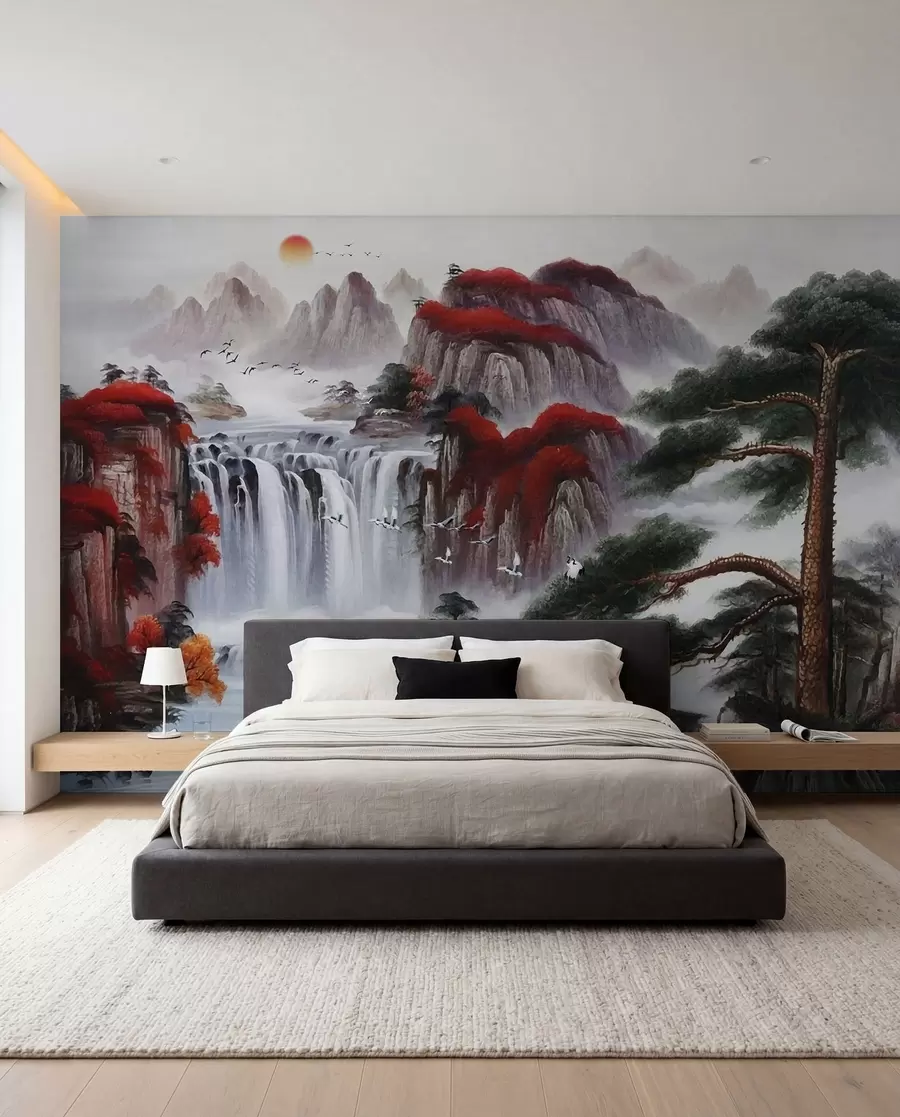 wall murals Водопад у јапанском стилу u36222